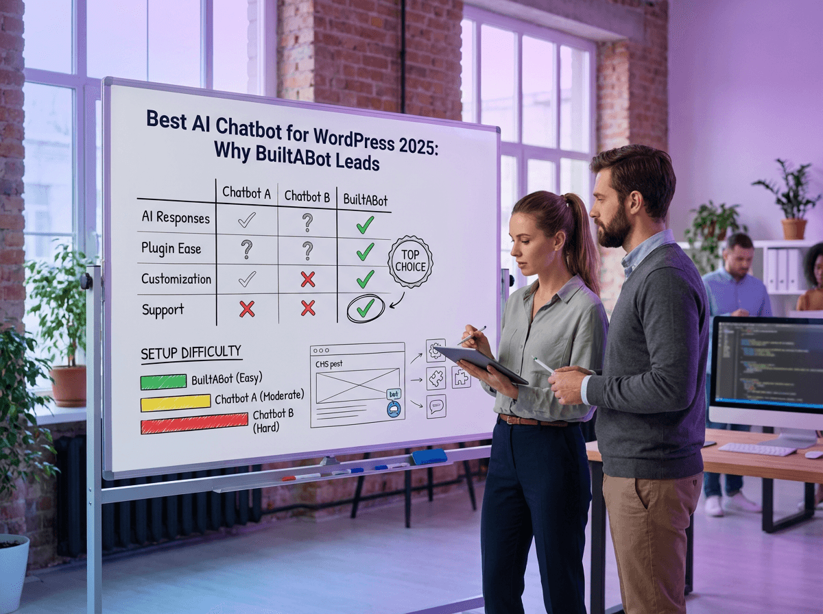 Best AI Chatbot for WordPress 2025: Why BuiltABot Leads (vs 5 Alternatives Tested)